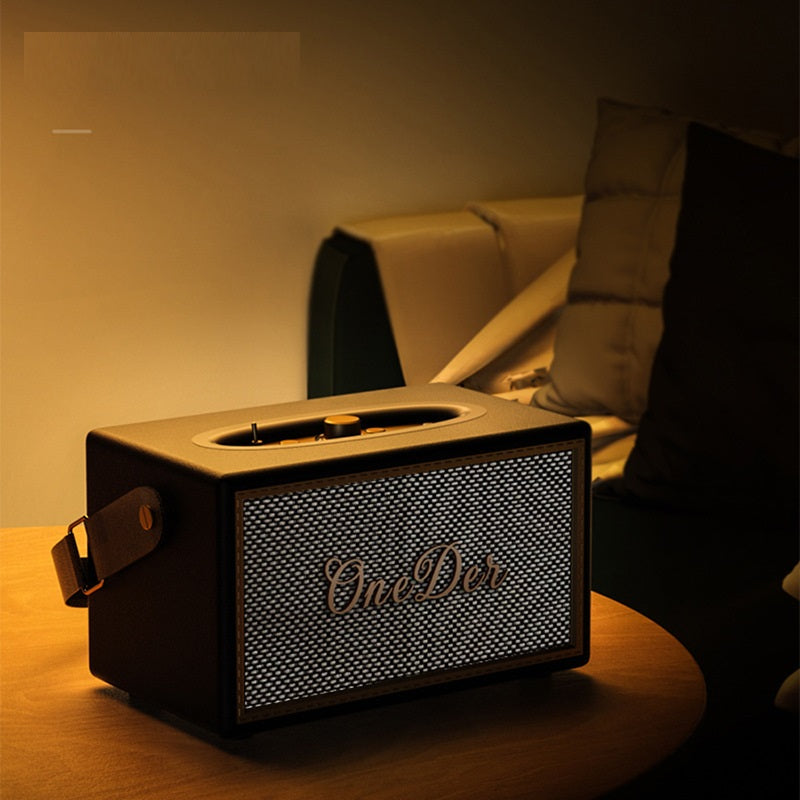 Wireless Desktop Portable Vintage Wood Bluetooth Speaker