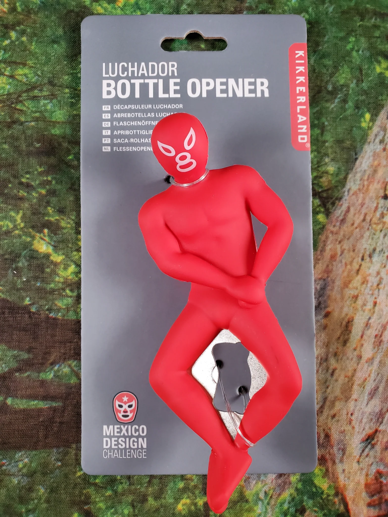 Luchador Bottle Opener - Red