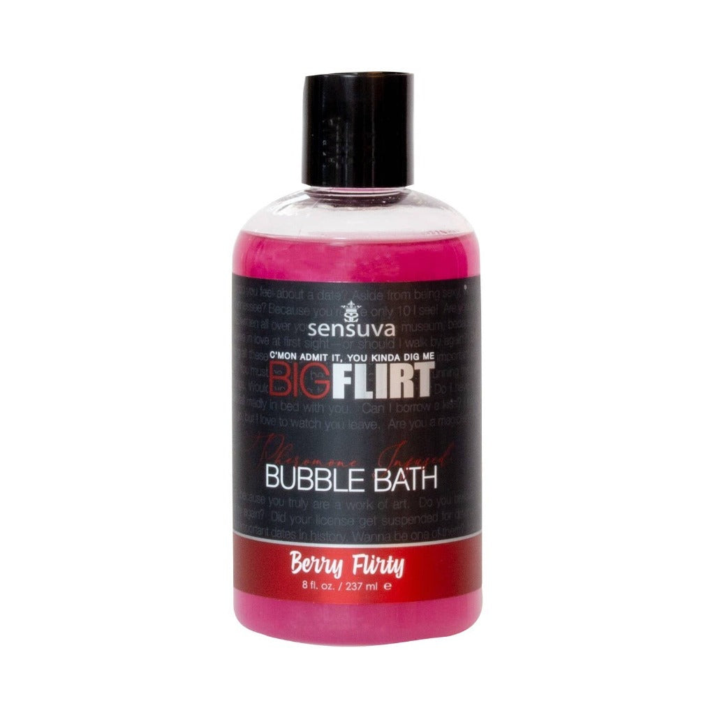 Sensuva - Big Flirt Pheromone Bubble Bath Berry Flirty 8oz. Bottle
