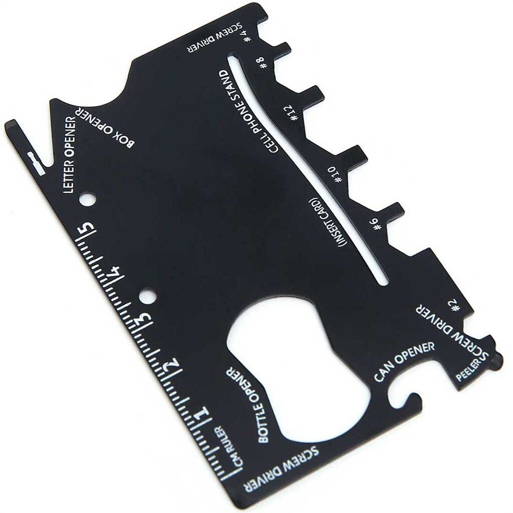 16 Function Credit Card Size Wallet Tool - The Gifted Man