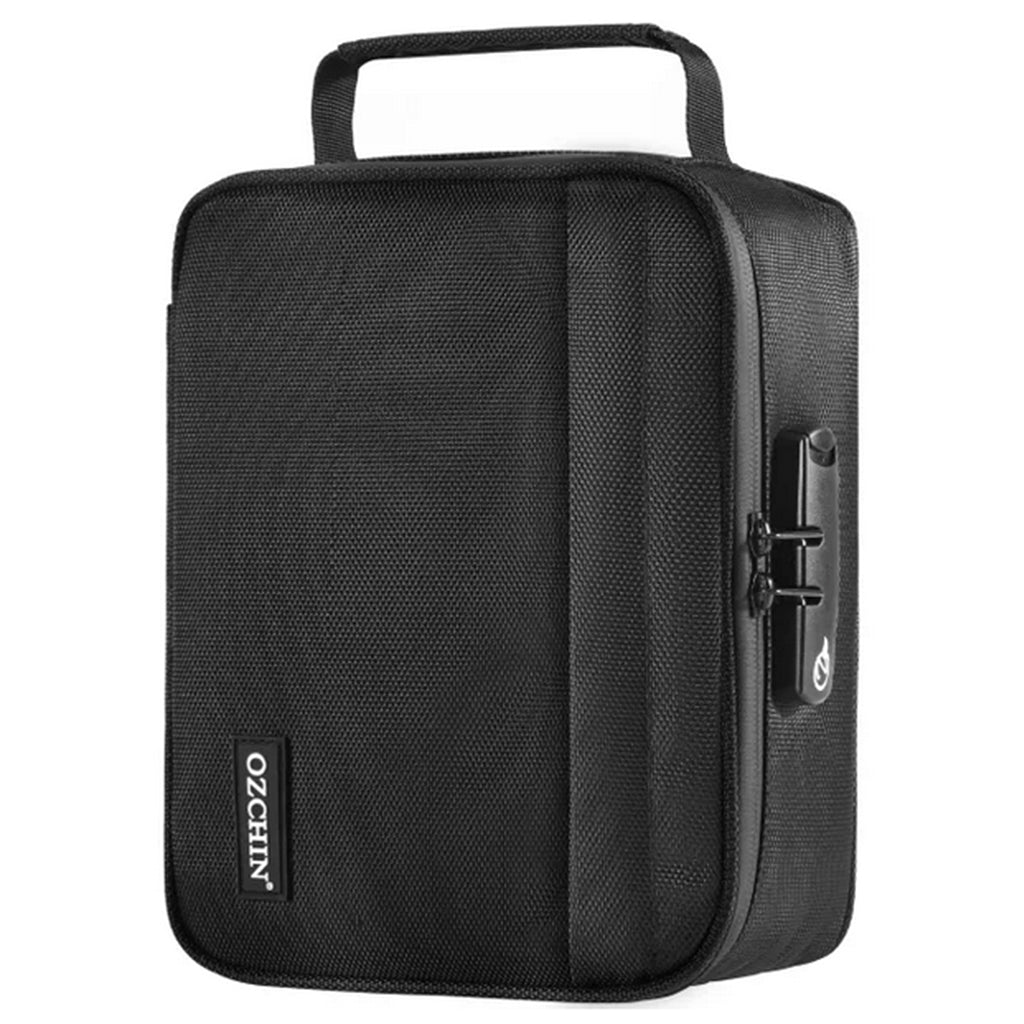 OZCHIN Smell Proof Bag with Combination Lock Odor Proof Stash Case Container Medicine Lock Box Bag Travel Storage Case