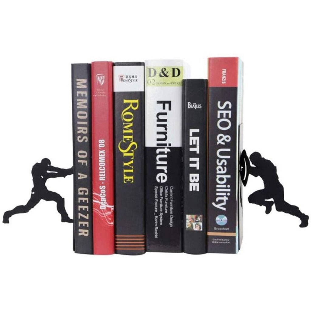 2 Pcs/Set Superhero Decorative Bookend IIronman VSCaptain Metal Statue Sculpture Iron Art Bookshelf Decor Magazines Organizer - The Gifted Man