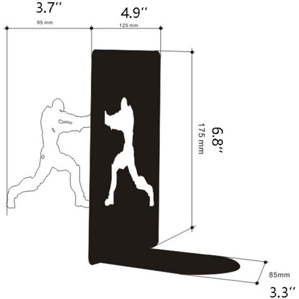 2 Pcs/Set Superhero Decorative Bookend IIronman VSCaptain Metal Statue Sculpture Iron Art Bookshelf Decor Magazines Organizer - The Gifted Man