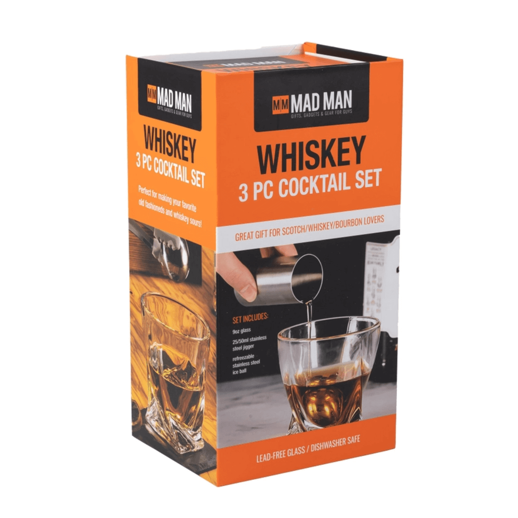 Whiskey 3-pc Cocktail Set