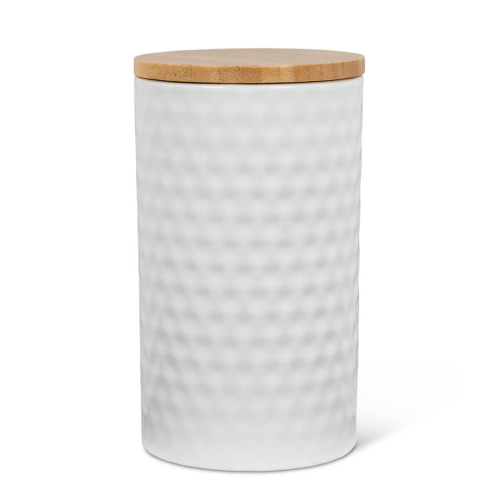 Large Hexagon Textured Canister