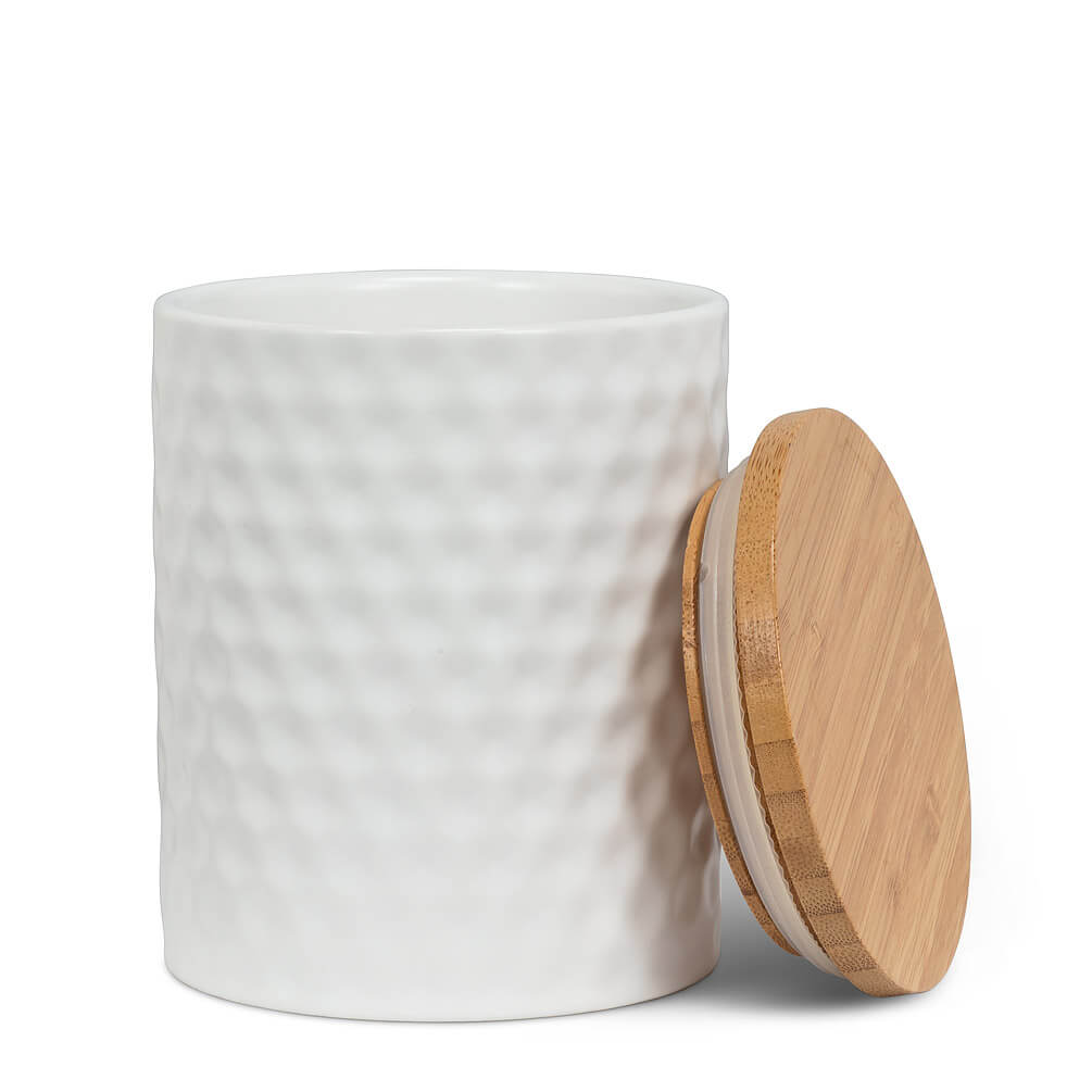 Medium Hexagon Textured Canister