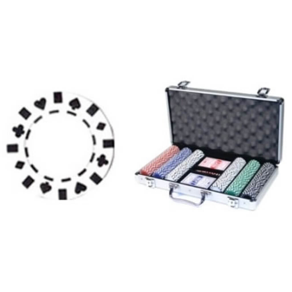 300 Piece 13.5 Gram Pro Clay Double Suited Poker Chip Set - The Gifted Man