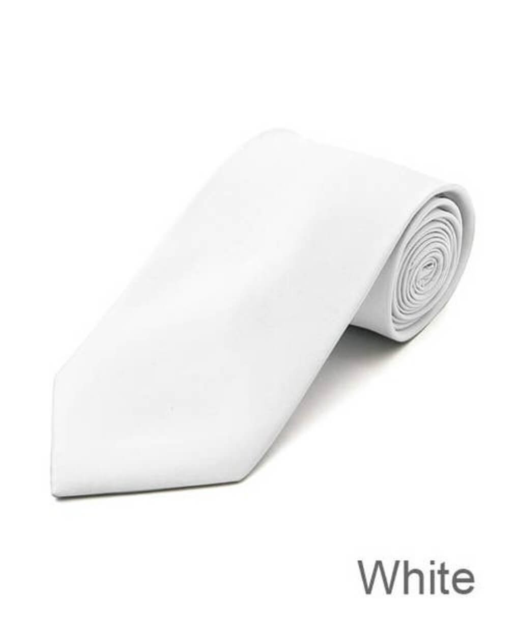 3.25&quot; Poly Solid Satin Tie &amp; Matching Hanky Se - The Gifted Man