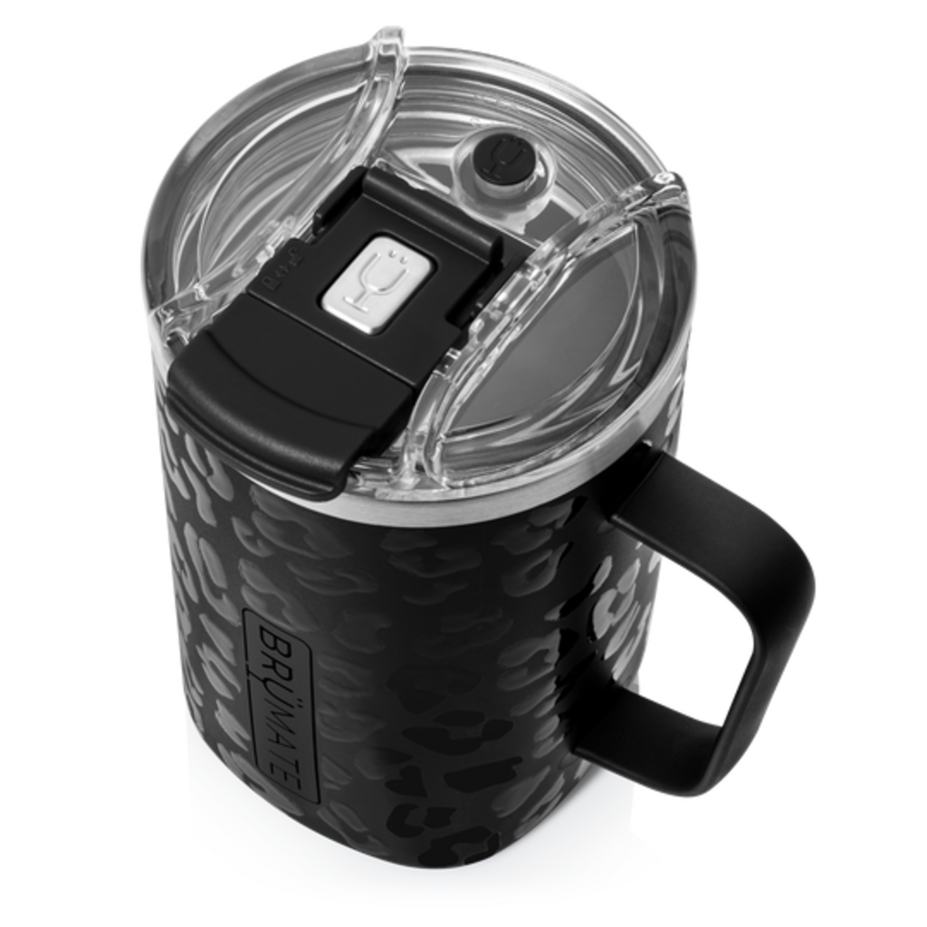 Toddy 16 Oz Insulated Coffee Mug | Onyx Leopard