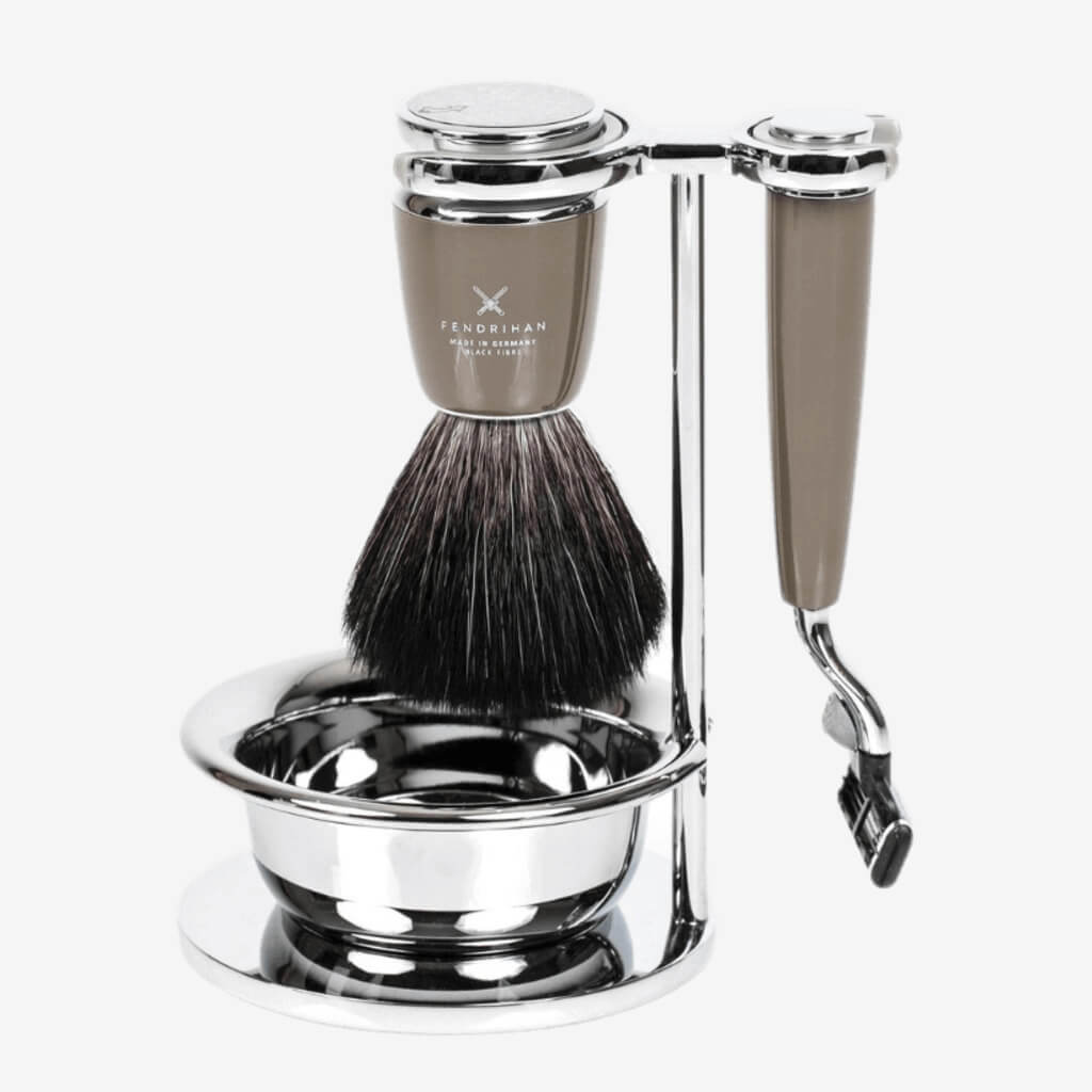4-Piece Shaving Set Stone - The Gifted Man