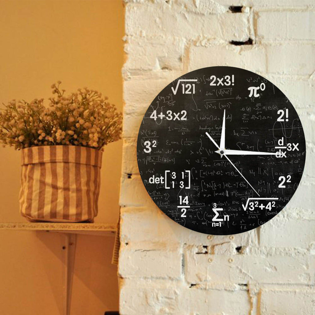 Math Wall Clock