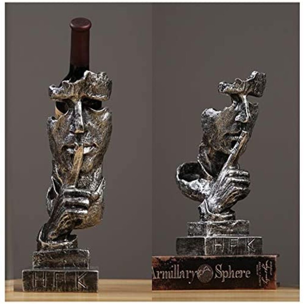Silence Is Golden Wine Bottle Holder