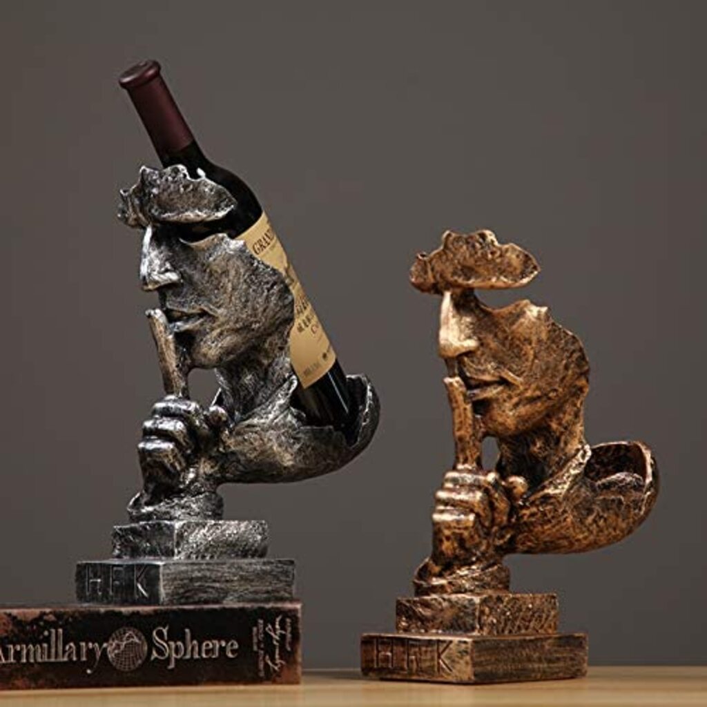 Silence Is Golden Wine Bottle Holder