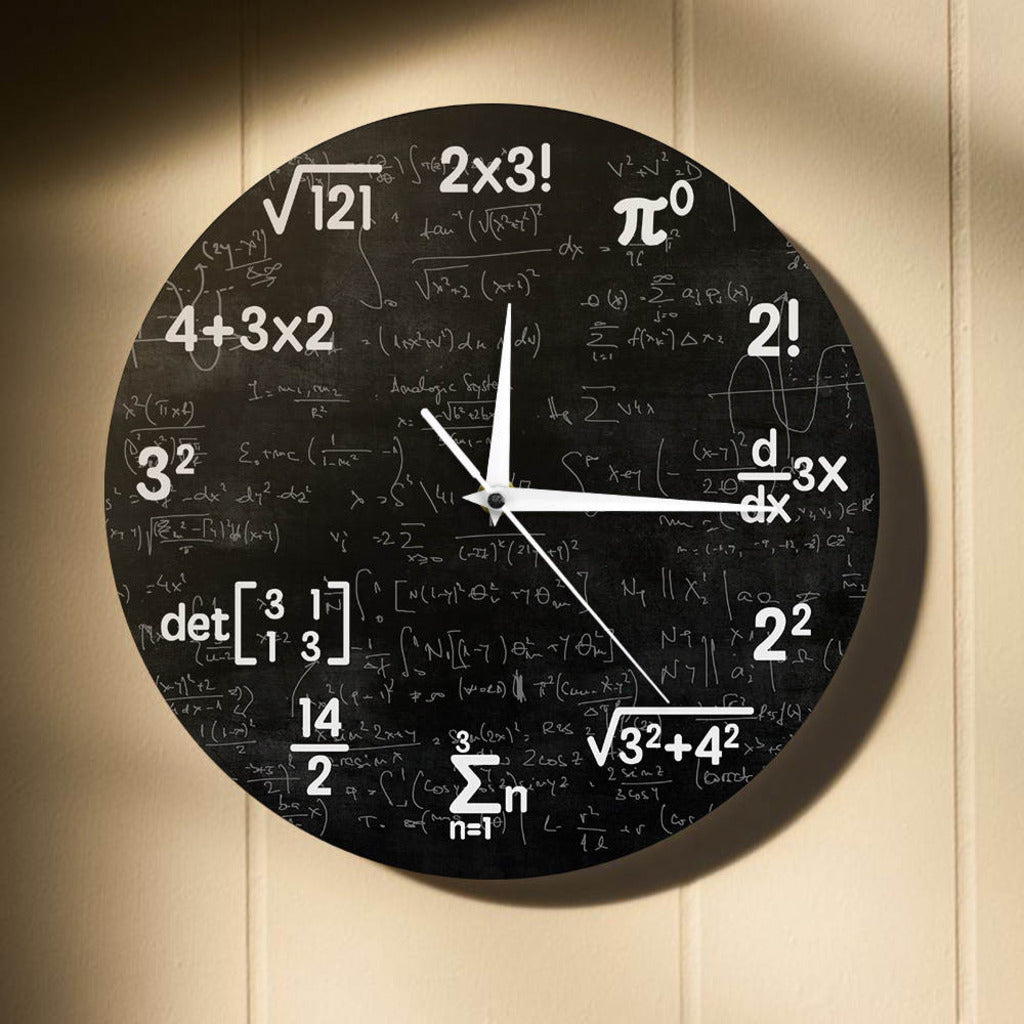 Math Wall Clock
