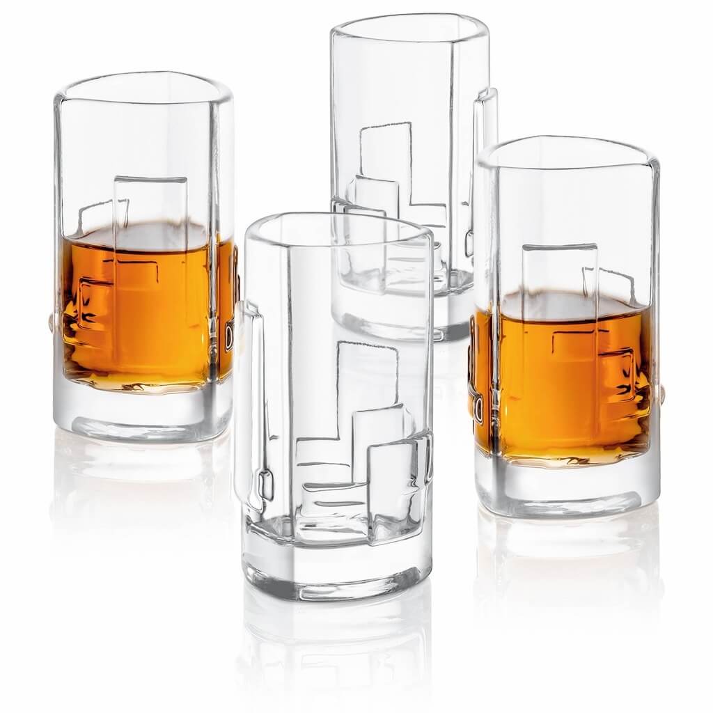 Revere Triangle Shot Glasses, 2 Oz Set of 4