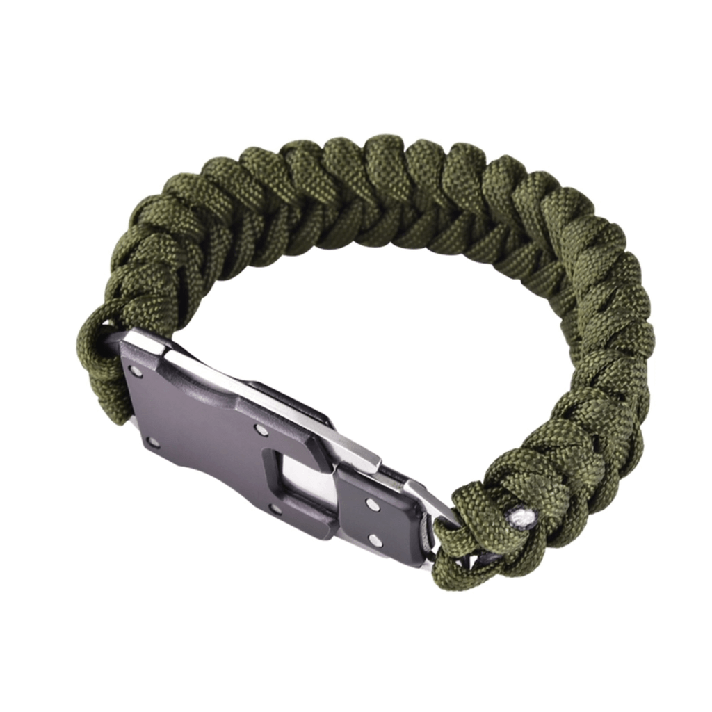 Paracord Survival Bracelet | Army Green