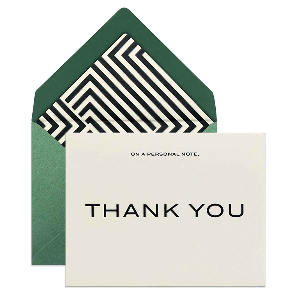 Personal Note Thank You Card