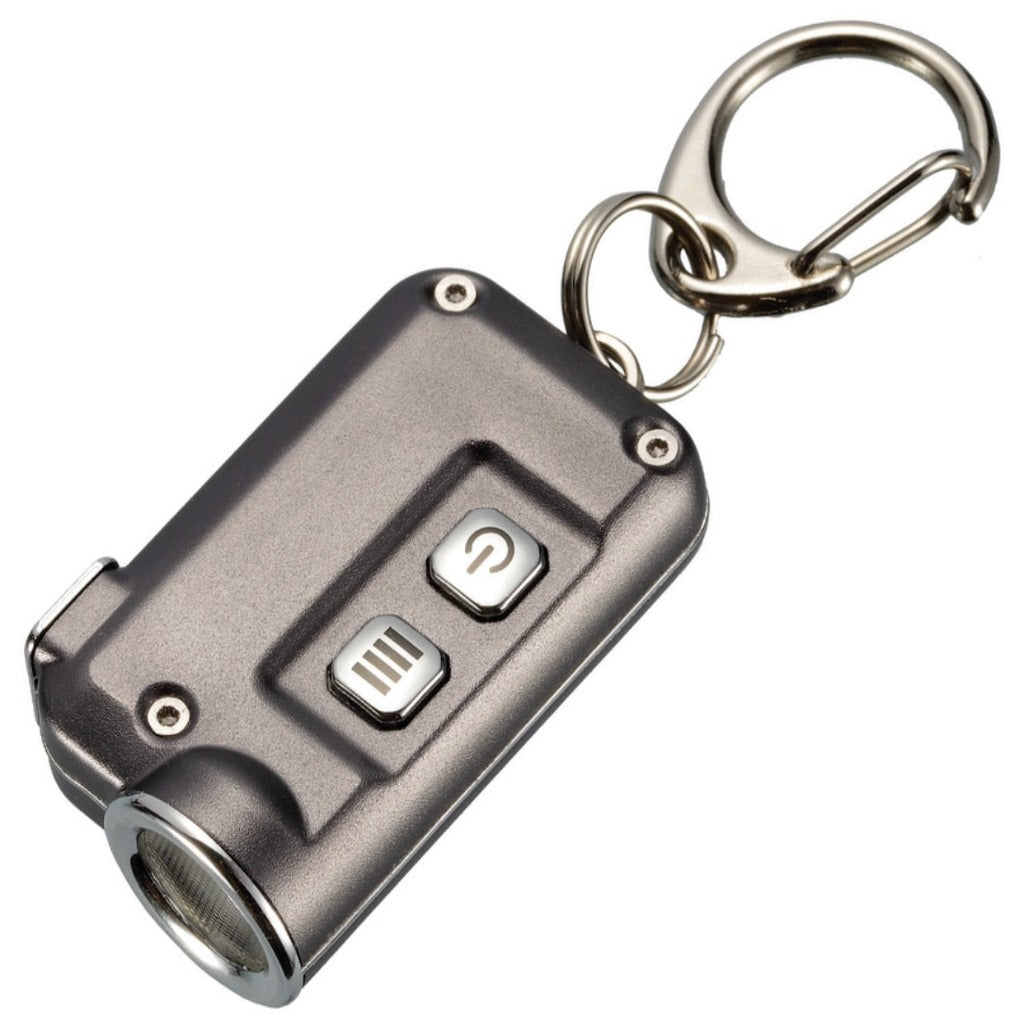 Nitecore TINI Mini Rechargeable Keychain Light 380 Lumens- Grey