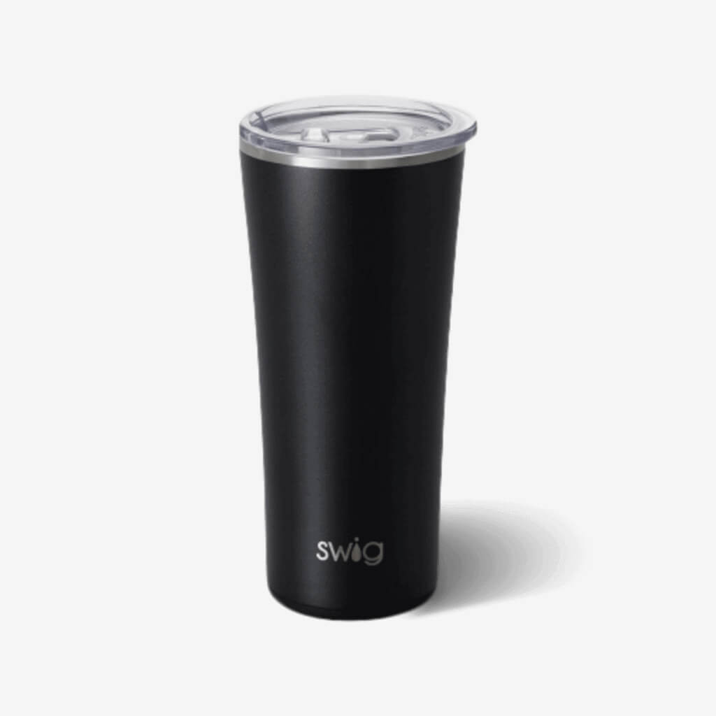 Thanks to Swig&#39;s triple insulation technology, this tumbler keeps drinks cold for up to 24 hours and hot up to 12 hours. The cup holder friendly, slim shape makes it perfect on the go or at home. From sweet tea to hot toddy&#39;s, this Swig will definitely be your new fave!  Holds 22oz