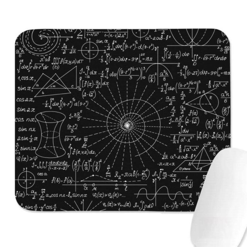 Nerd Geek Math Equations Gaming Office Base Mouse Pad