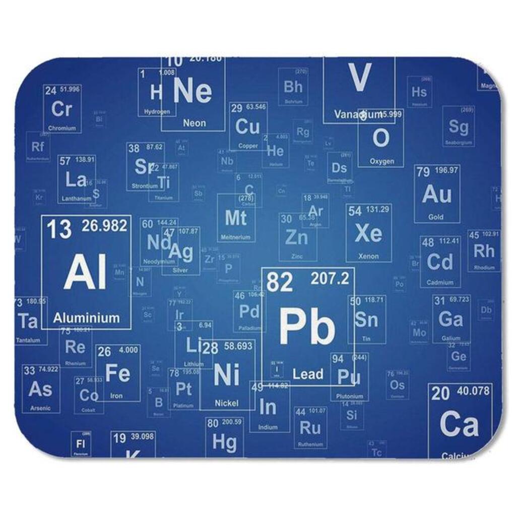 Nerd Geek Chemistry Elements Gaming Office Base Mouse Pad