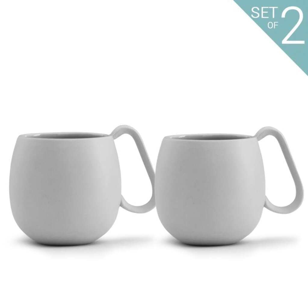 Nina™ Tea Mug - Set Of 2 Light Gray