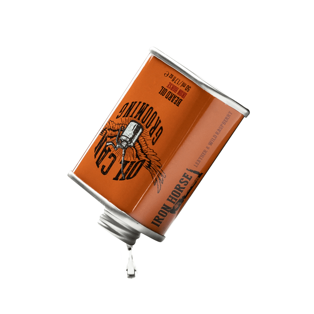 Oil Can Grooming Iron Horse Beard Oil