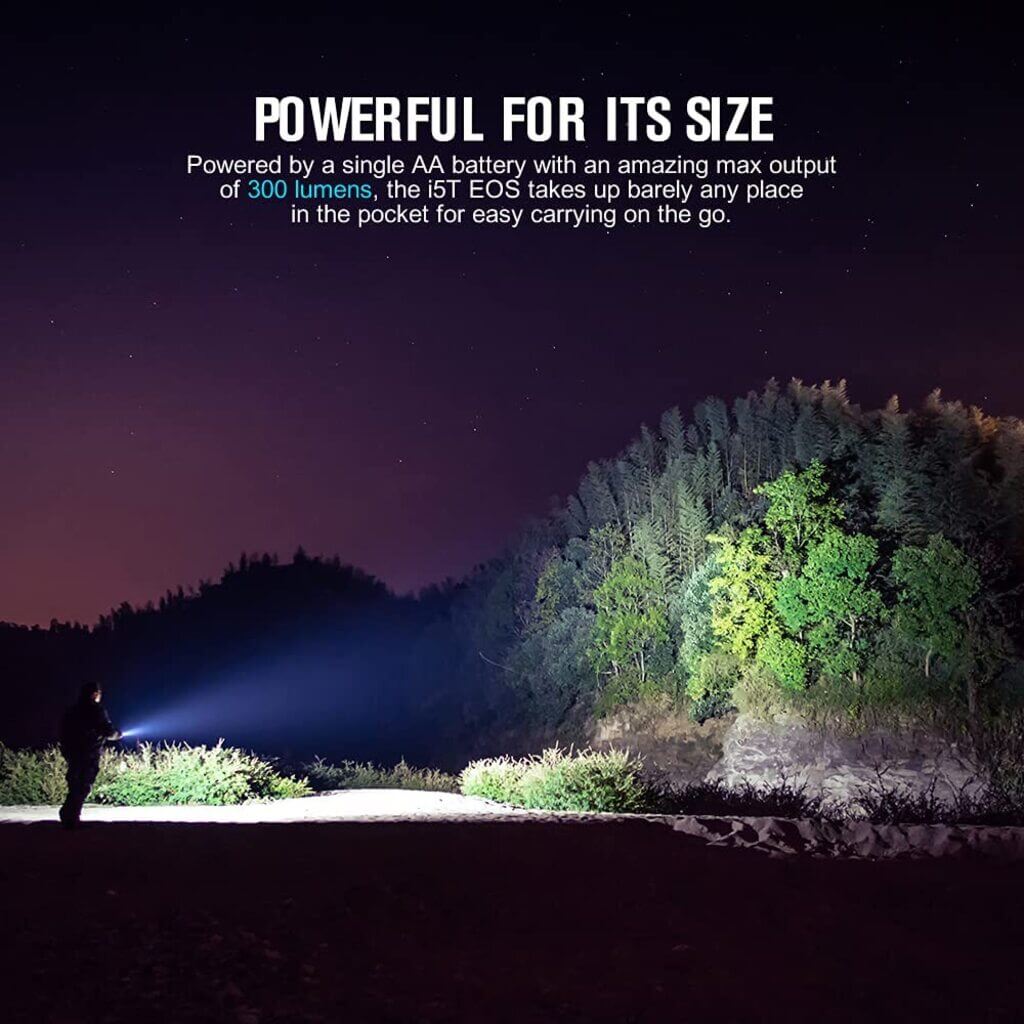 Olight I5T EOS Pocket Flashlight - 300 Lumens - Stardust