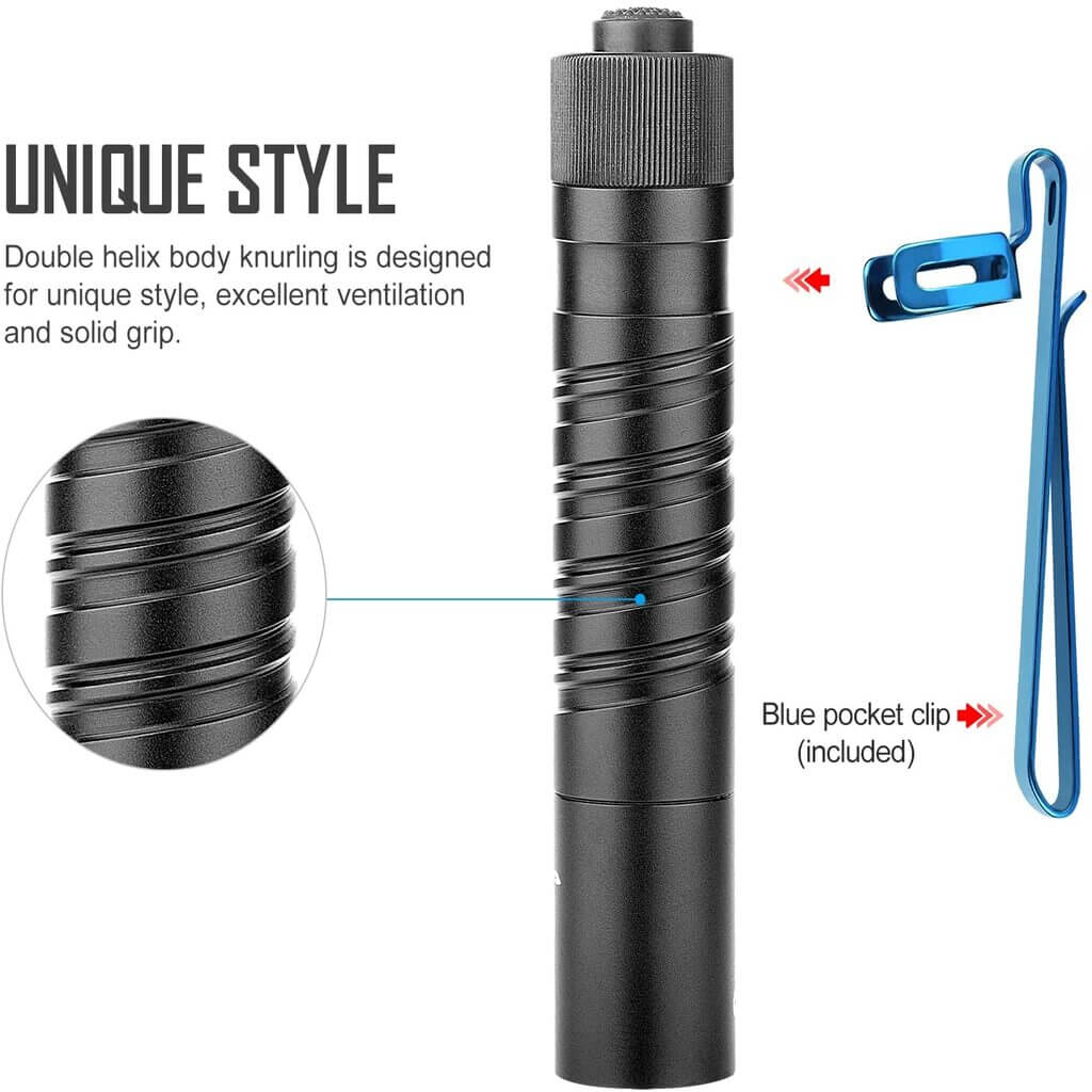 Olight i5R EOS Pocket Rechargeable Flashlight - 350 Lumens - Black