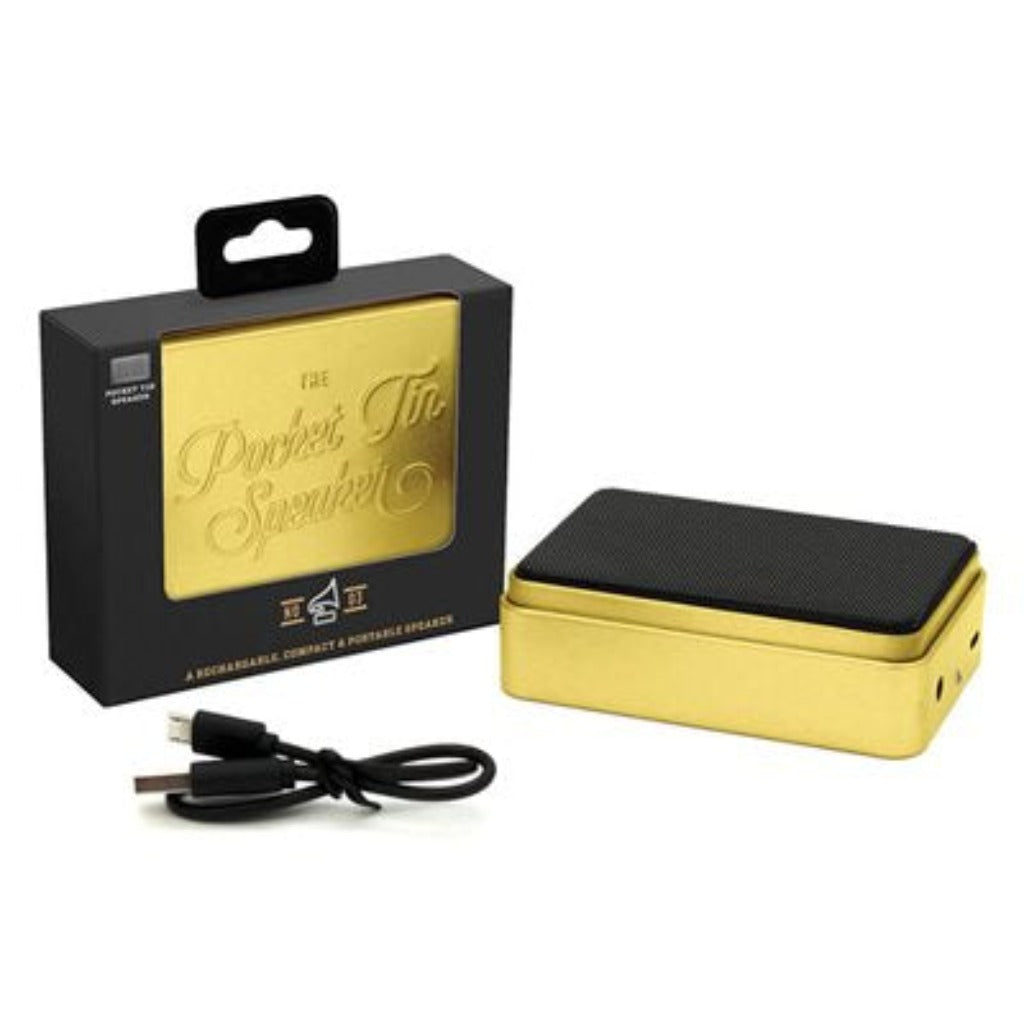 Pocket Tin Speaker Gold