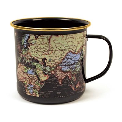 Man of the World Enamel Mug Blue