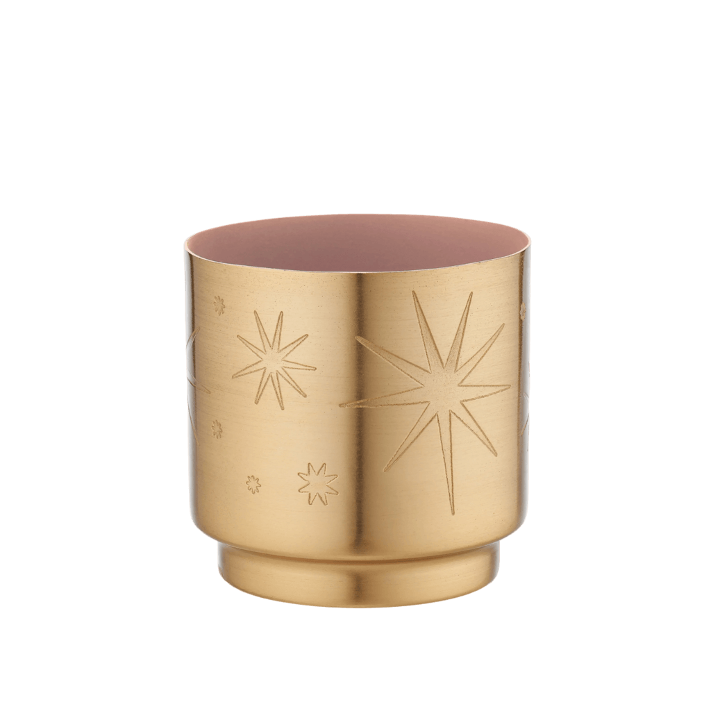 Pink Pine Tinsel Candle