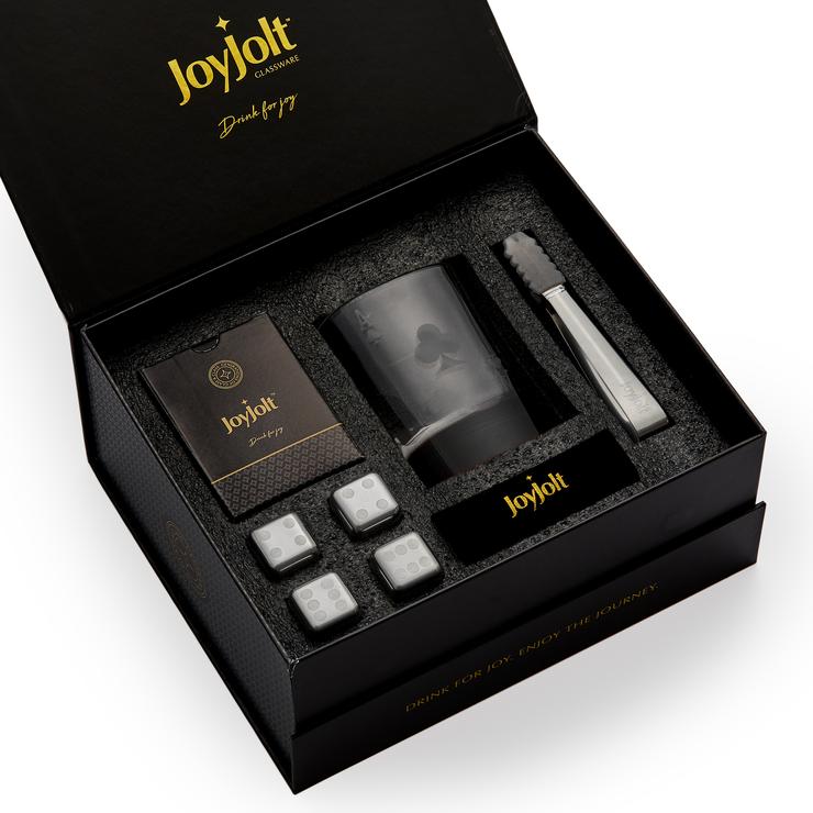 Poker Ace of Clubs Whiskey Gift Set