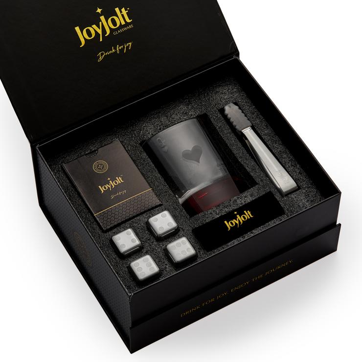 Poker Queen of Hearts Whiskey Gift Set