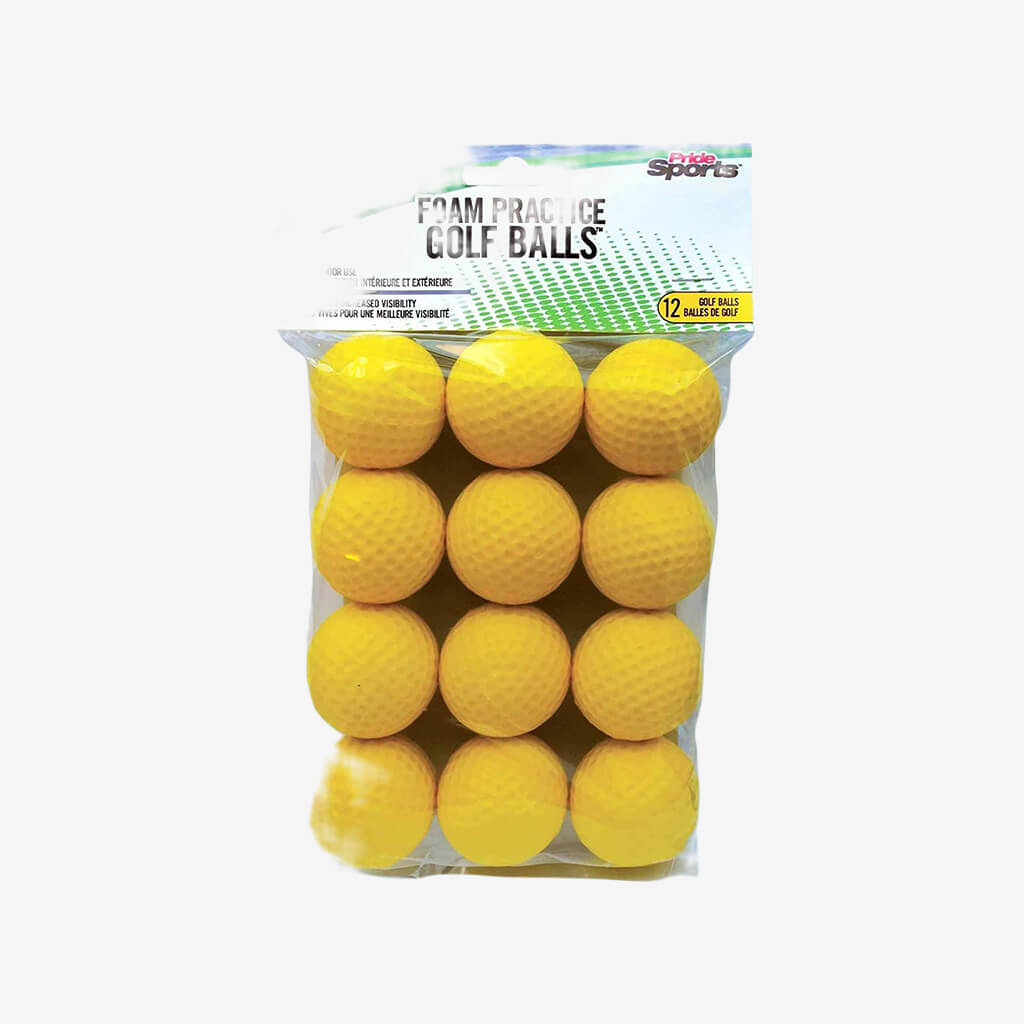Practice Balls - Yellow Foam - 12pk