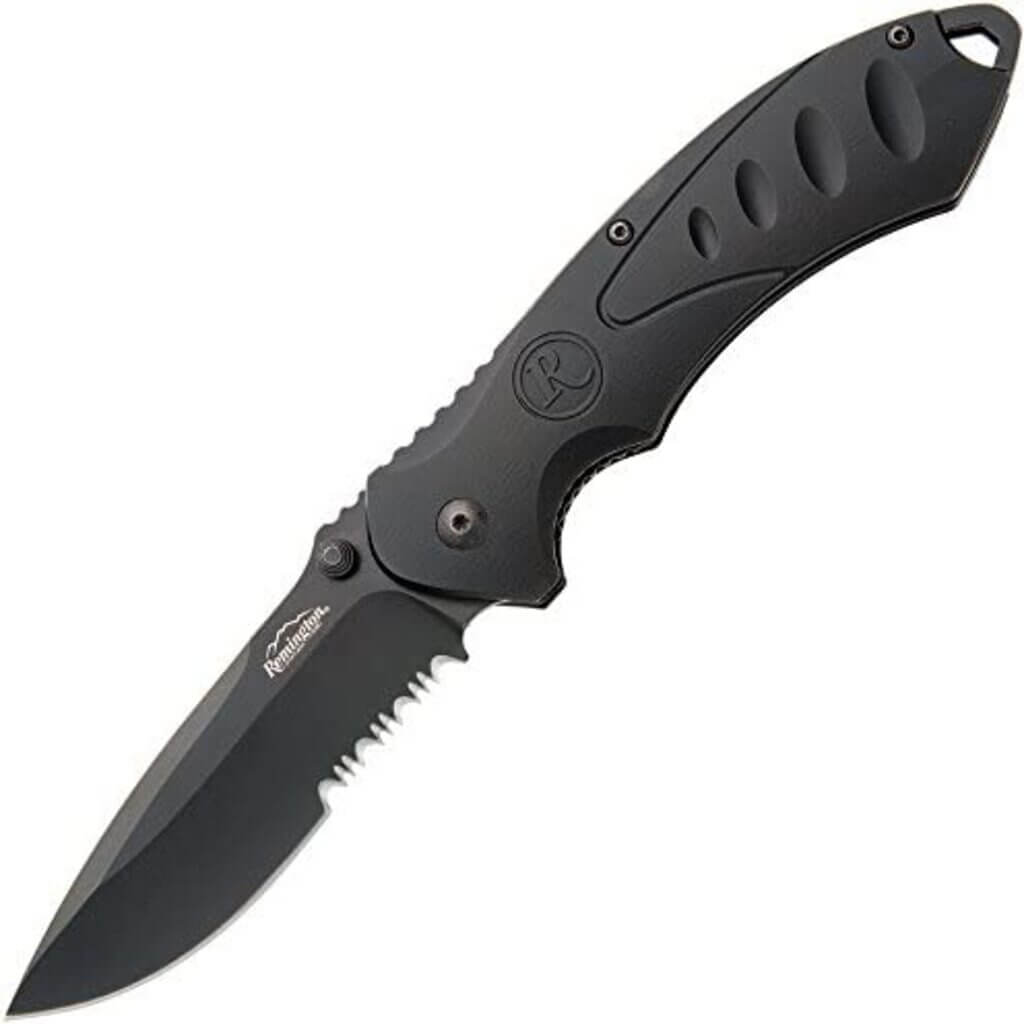 Remington Sportsman Fast Assisted Opening Folding knife, Black Serrate ...