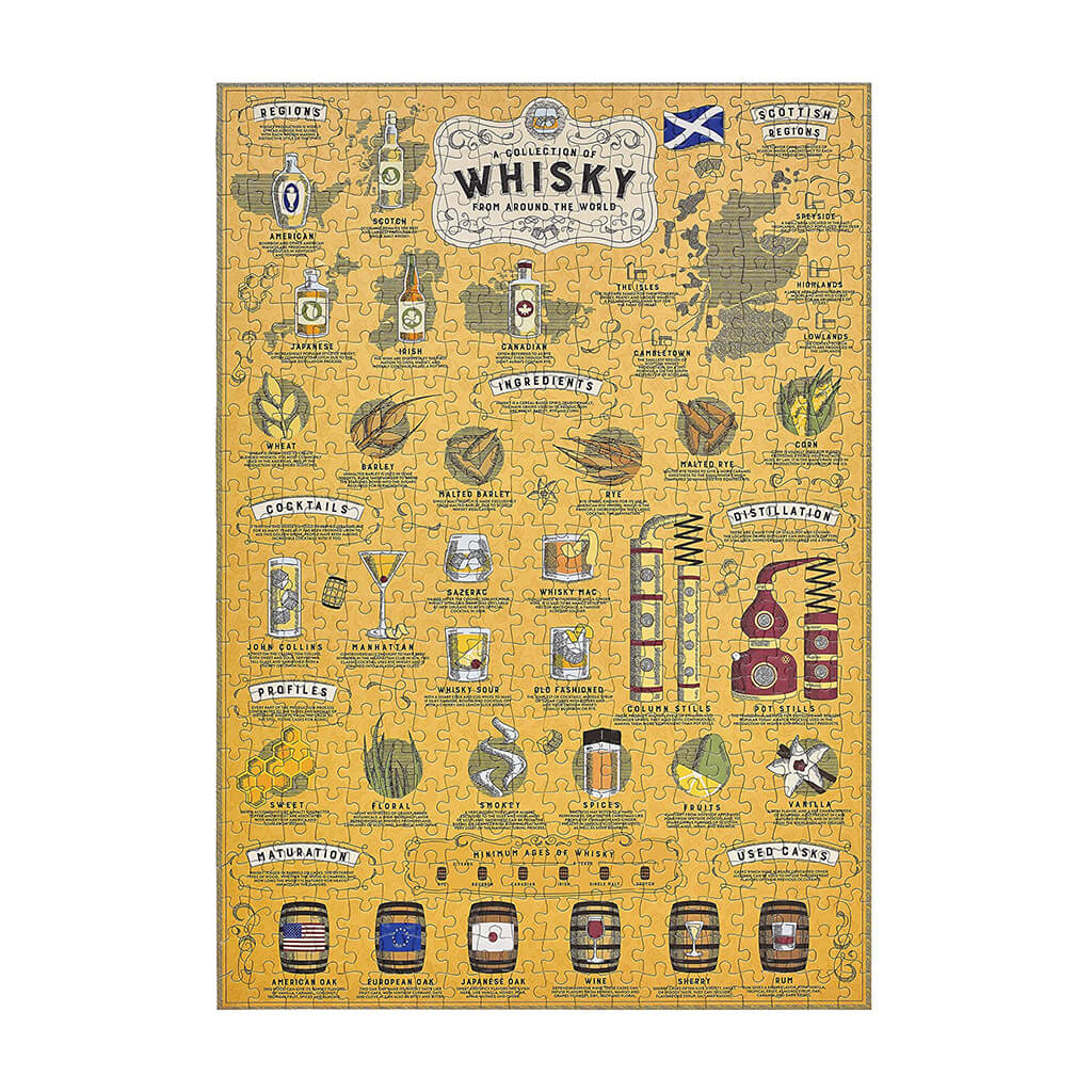 Whisky Lover&#39;s 500 Piece Jigsaw Puzzle