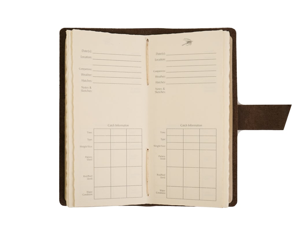 Rustico Leather Fly Fishing Log - Saddle
