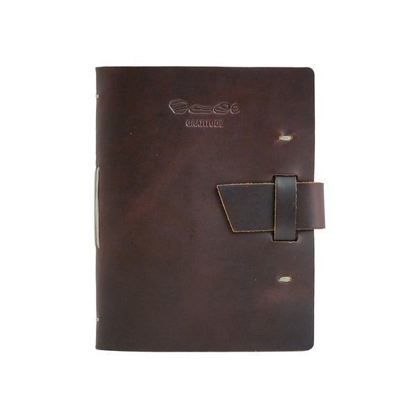 Leather Gratitude Journal (Burgundy)
