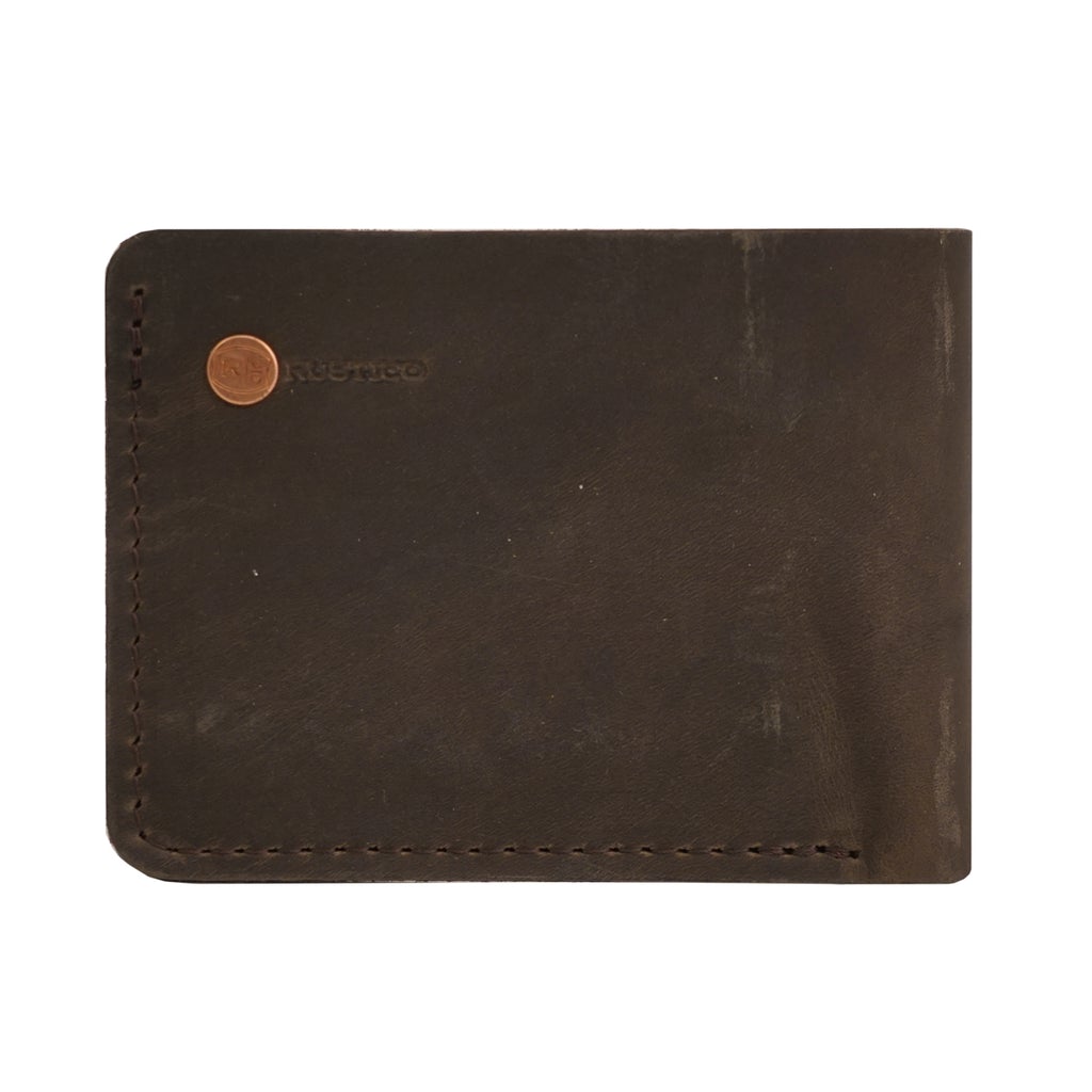 Knox Bifold (Dark Brown) Leather Wallet by Rustico