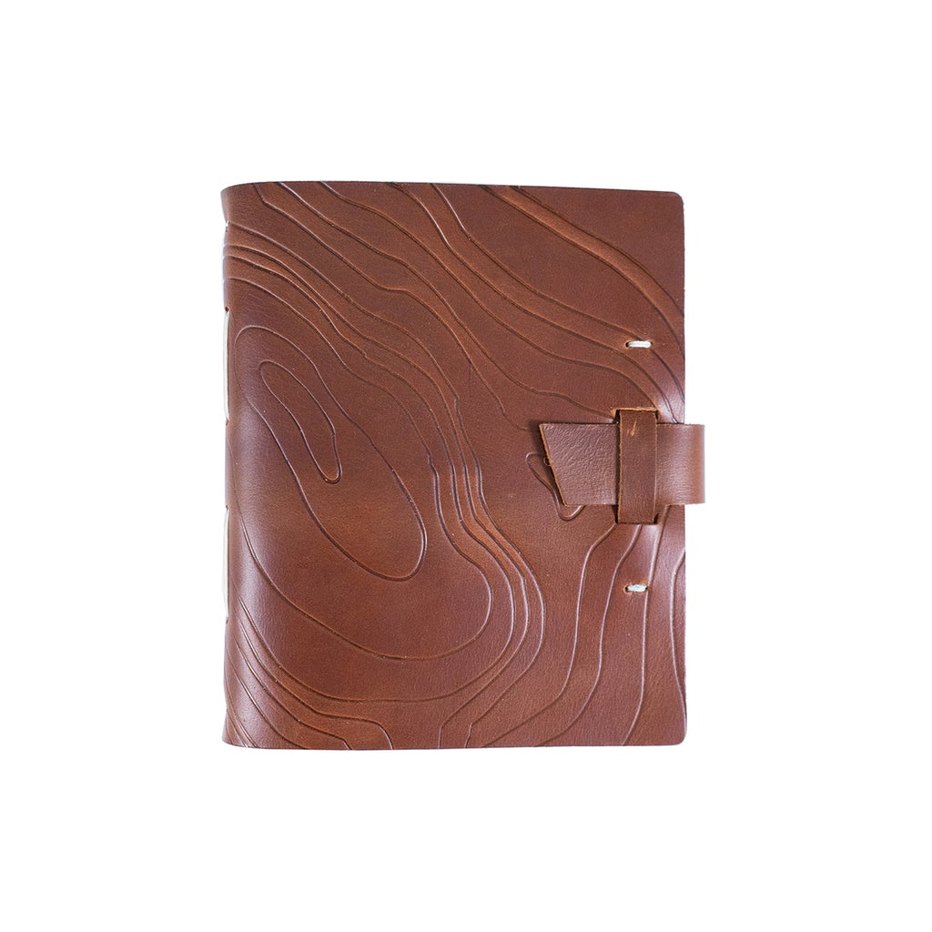 Rustico Leather Traveler Journal Topo Map (Saddle)