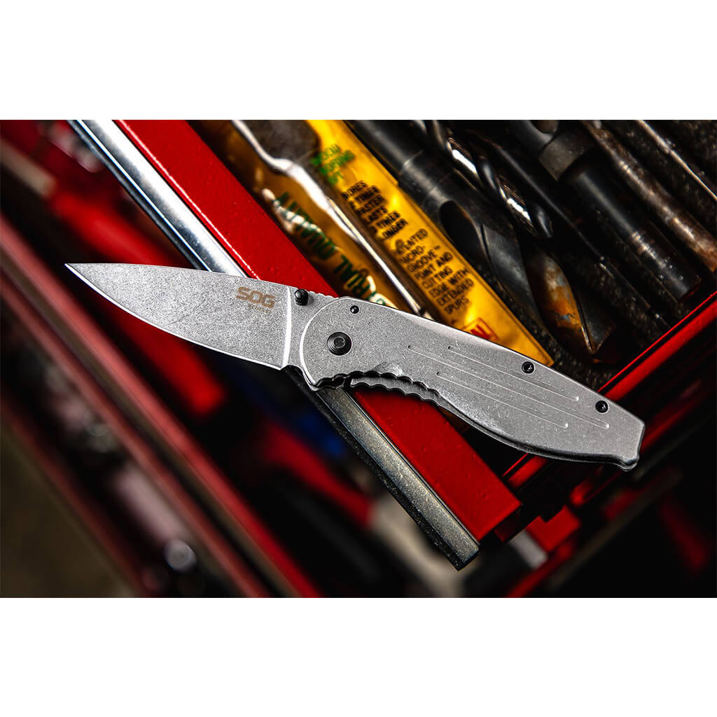 SOG Aegis Stainless Framelock Folding Knife