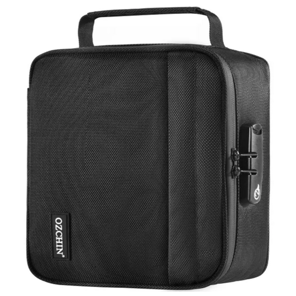 OZCHIN Smell Proof Bag with Combination Lock Odor Proof Stash Case Container Medicine Lock Box Bag Travel Storage Case