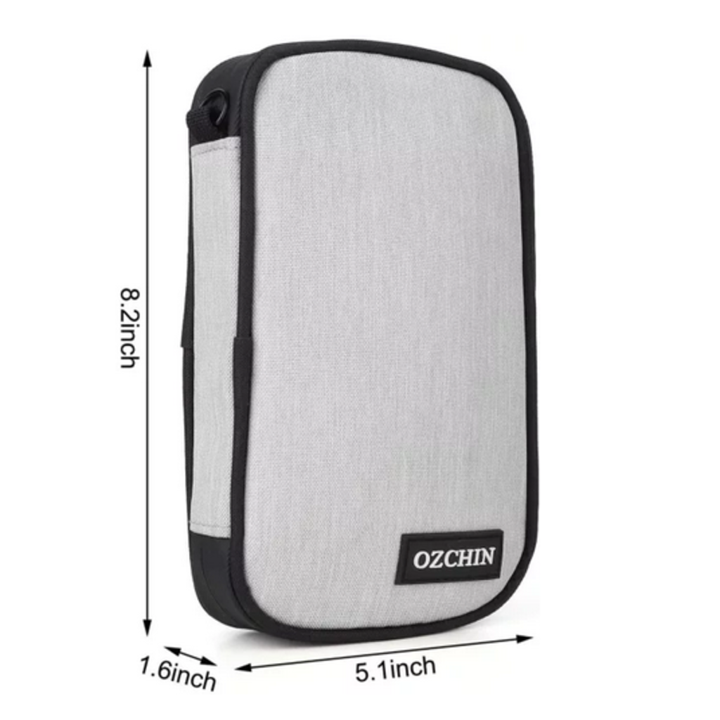 OZCHIN Smell Proof Bag 2021 New Odor Proof Bag Pouch Storage Case 8 x 5 inch (Light Gray)