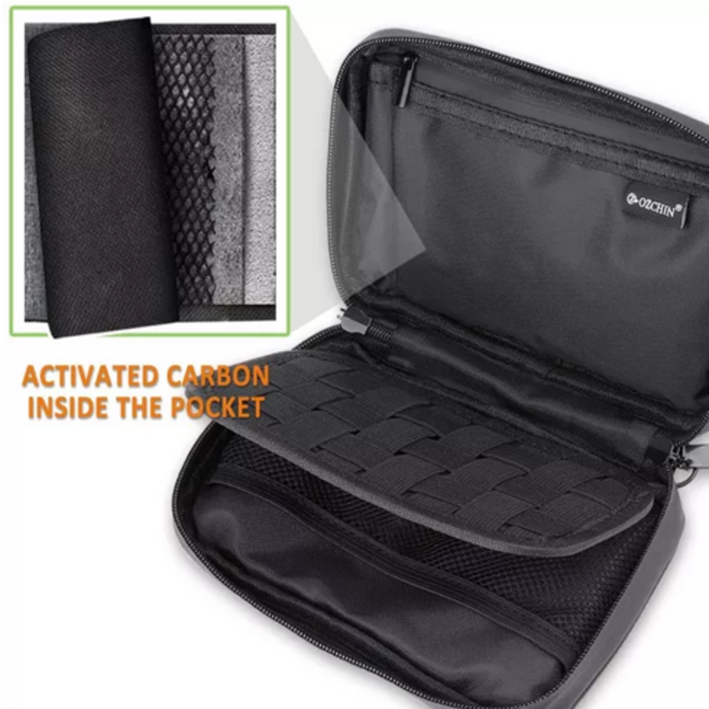 OZCHIN Smell Proof Bag 2021 New Odor Proof Bag Pouch Storage Case 8 x 5 inch (Light Gray)