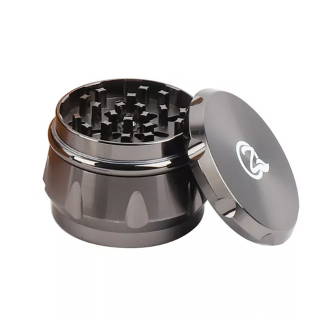 OZCHIN 4 Pieces Spice Herb Grinder 2.4&quot; Zinc Alloy with Pollen Scraper and Mini Cleaning Brush