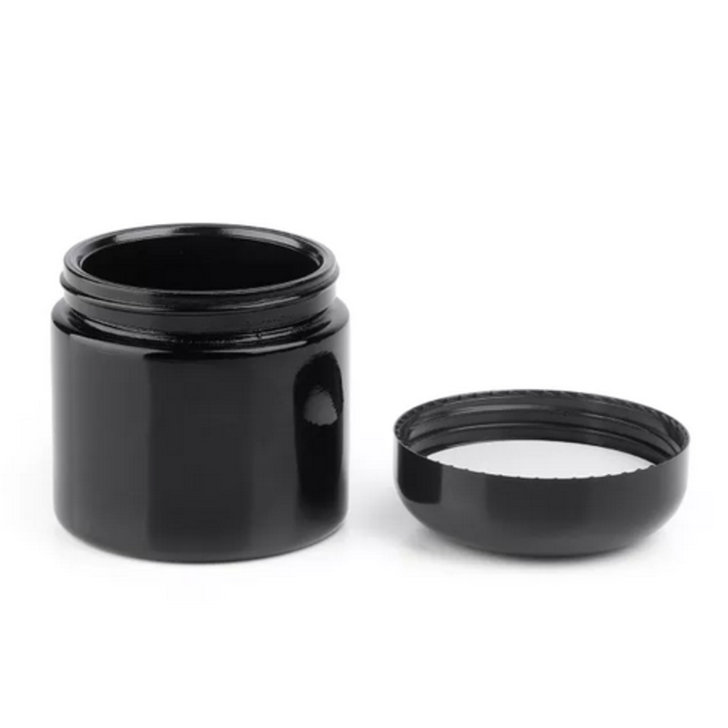 OZCHIN Glass Jar w/Airtight Lid 100ml Scent Proof Container for Herb (100ml)