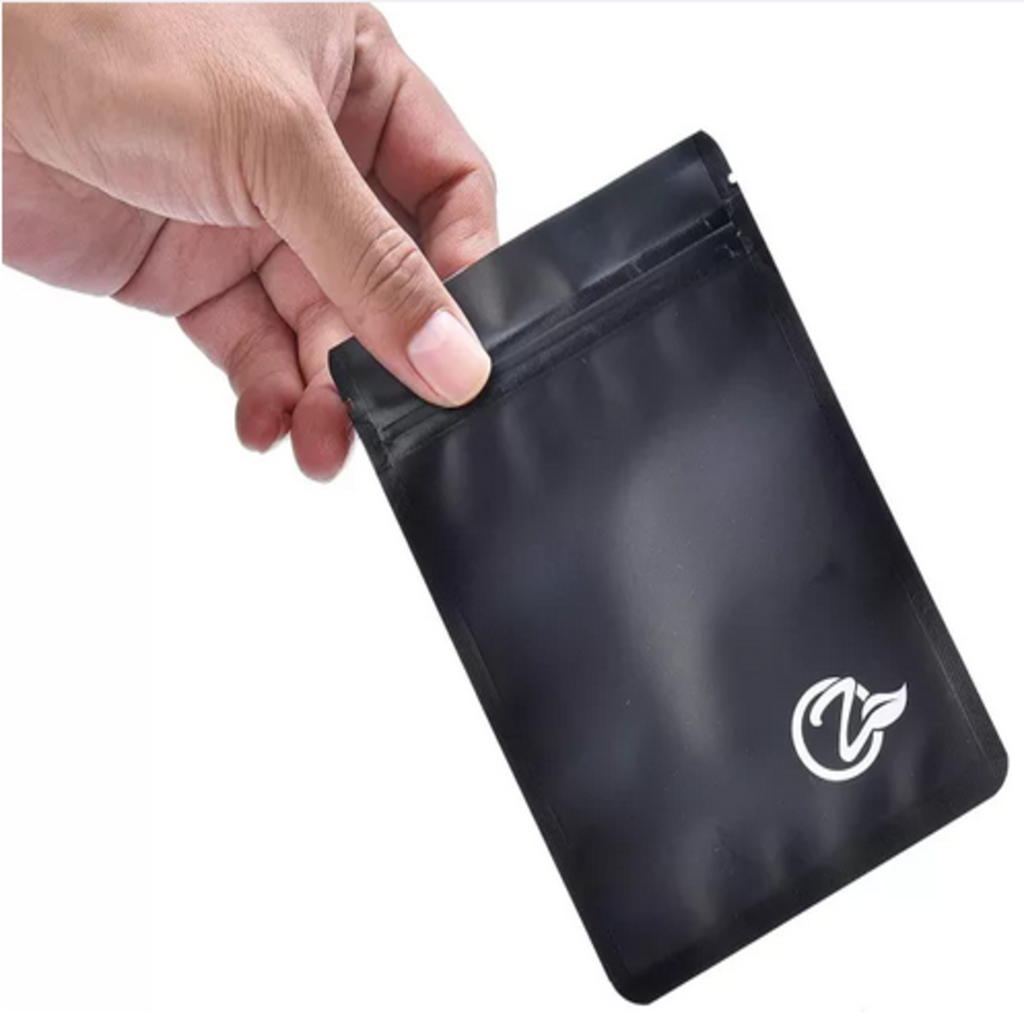 OZCHIN 100 Pack Herb Smell Proof Mylar Bag Resealable (3x4 inch)