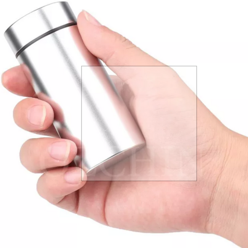 OZCHIN Stash Jar Airtight Smell Proof Aluminum Herb Container Bottle Multipurpose Storage Containers 80ml