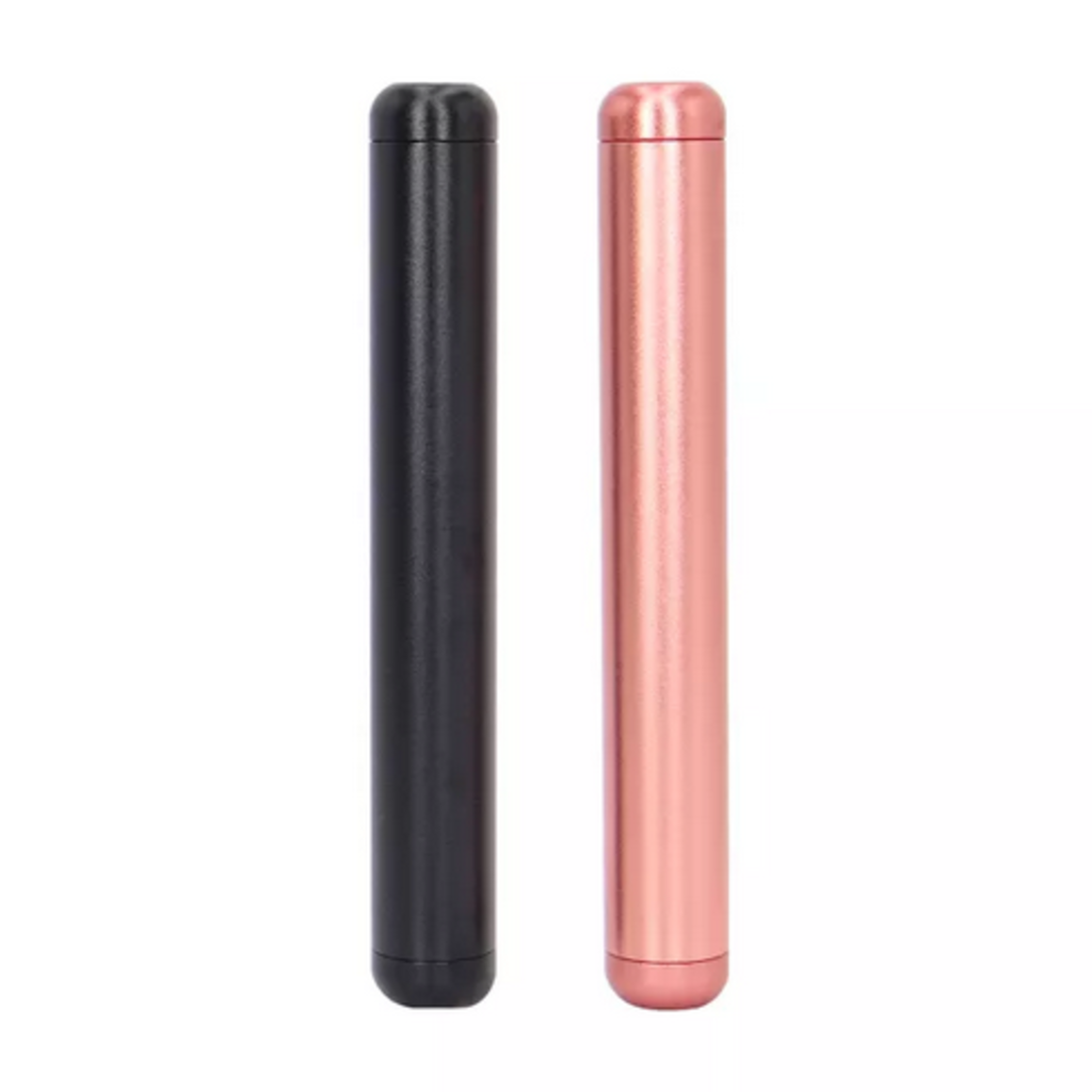 OZCHIN Aluminum Metal Tube 4.5-inch, Airtight, Lightweight, Fit in Pocket Great for Traveling